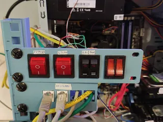 1U rack 4x Power Switch