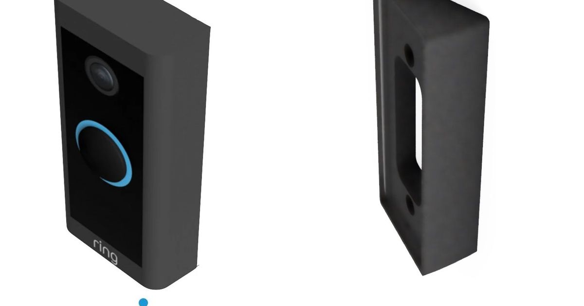 ring video doorbell wired wedge 22,5 degree by SmarThuis Download