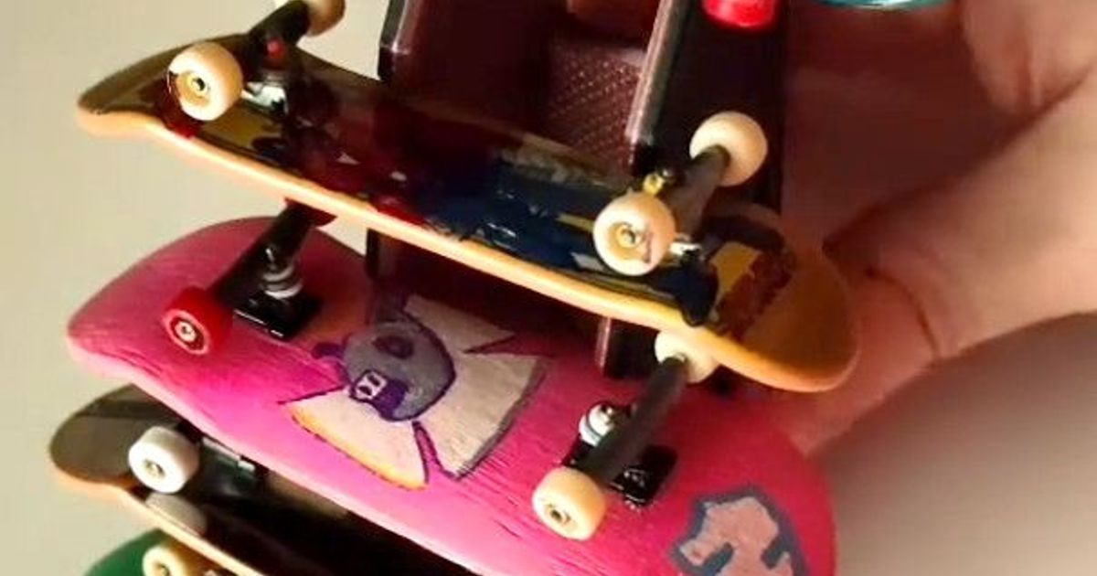Fingerboard holder Quick and easy to print by function.3d Download
