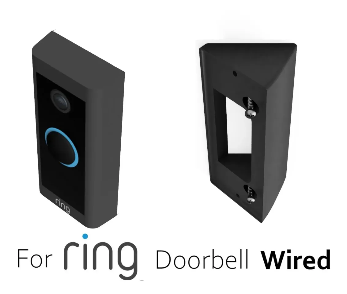 STL file NETATMO DOORBELL 50° ANGLE ADAPTER (WEDGE) (LEFT SIDE) ⬅️・3D print  design to download・Cults
