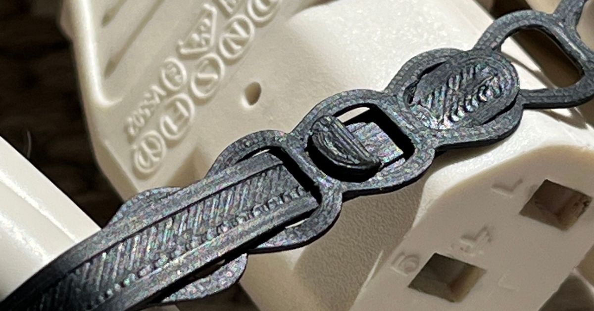 Belt cable ties by swissmineral Download free STL model