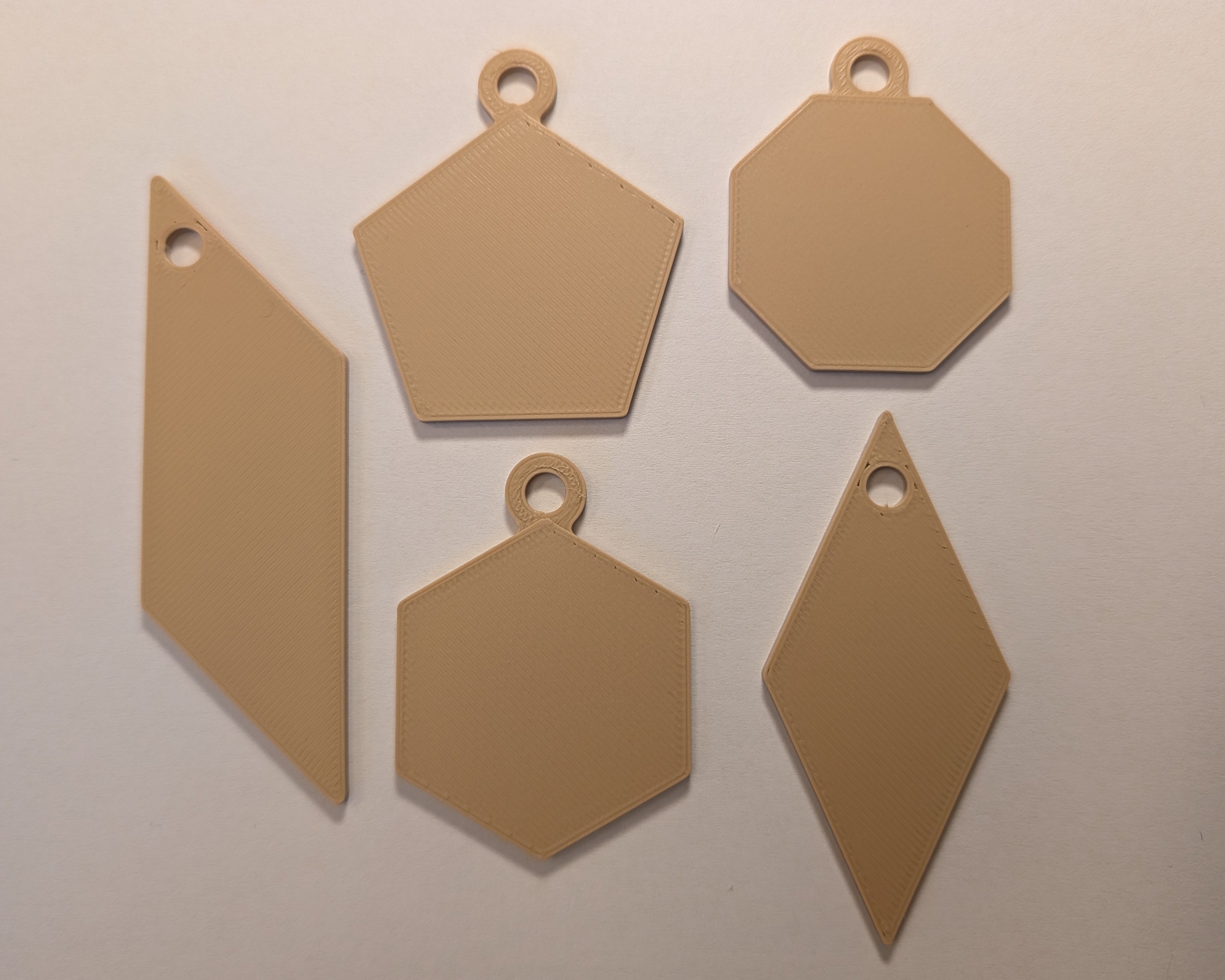 Keychain Blanks - Basic Shapes 2