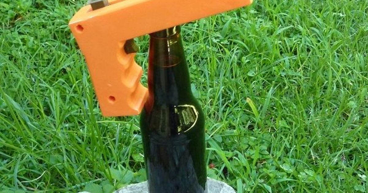 Bottle Cap Gun by DR2D Download free STL model
