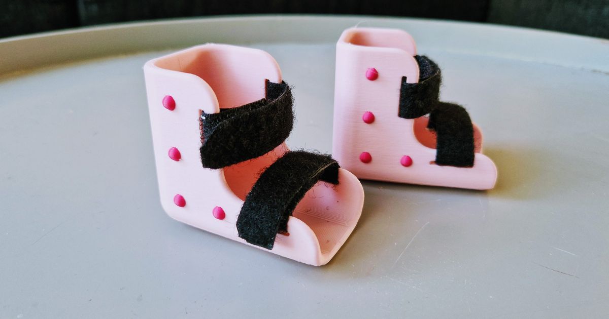 Doll feet brace by 3DMonkeyNL Download free STL model