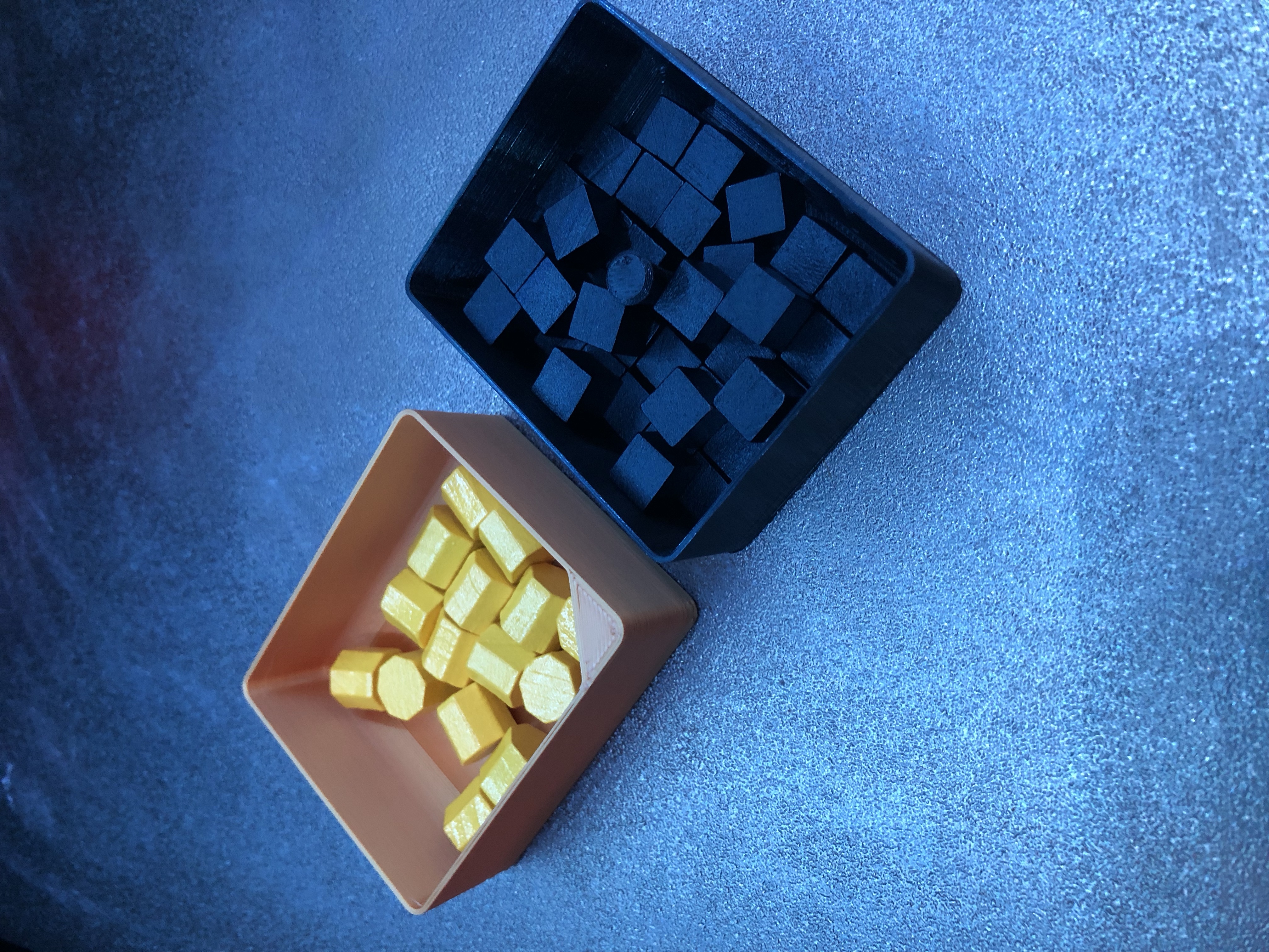 Furnace board game resource trays