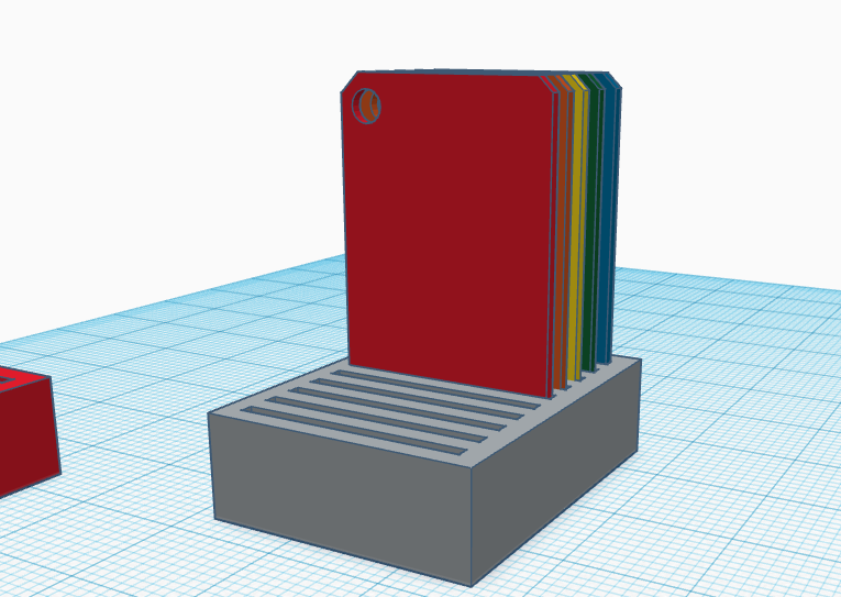 Simple Filament Swatch Rack