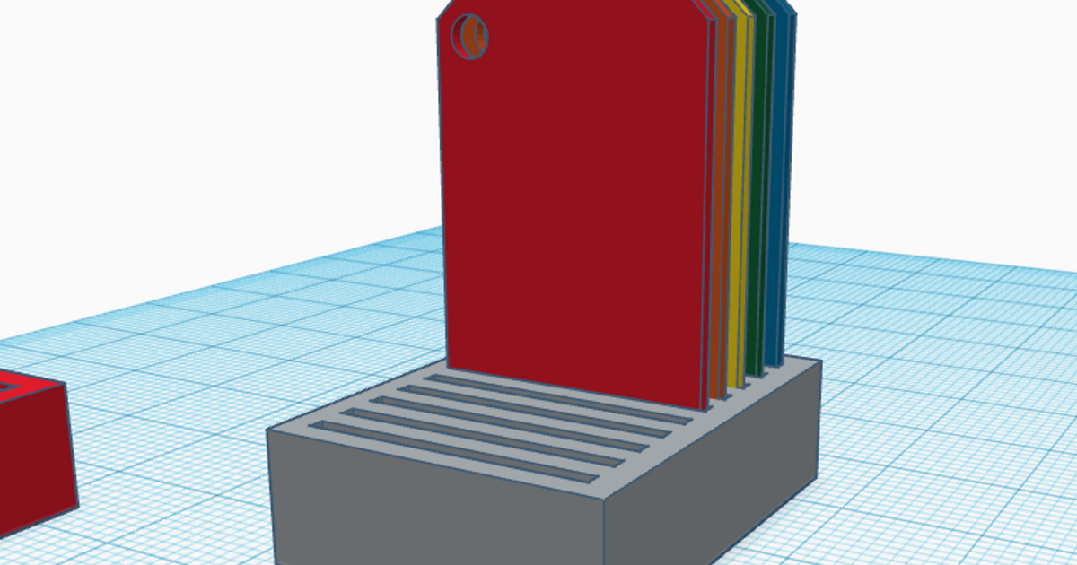 Simple Filament Swatch Rack por CrazyBird199 | Descargar modelo STL ...
