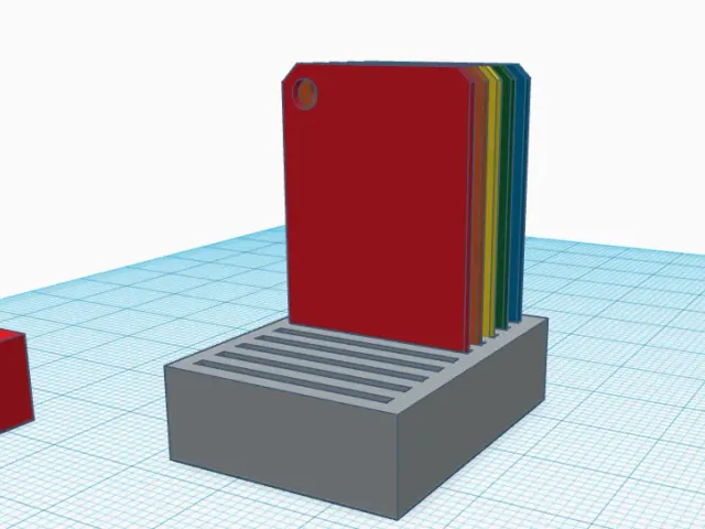 Simple Filament Swatch Rack