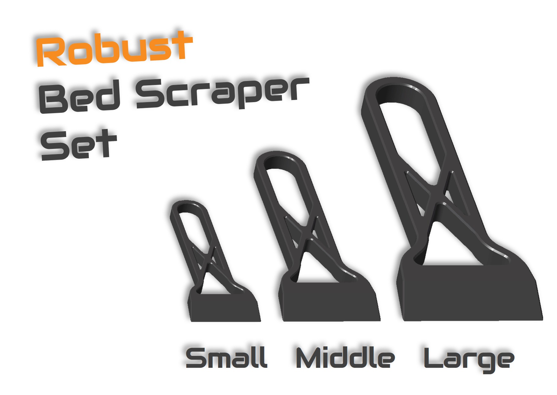 Robust Bed Scraper Set