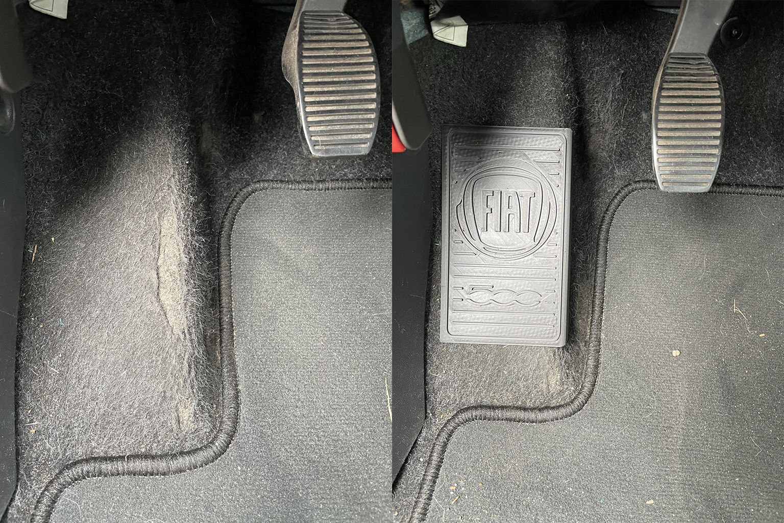 Footrest for Fiat 500 with logo