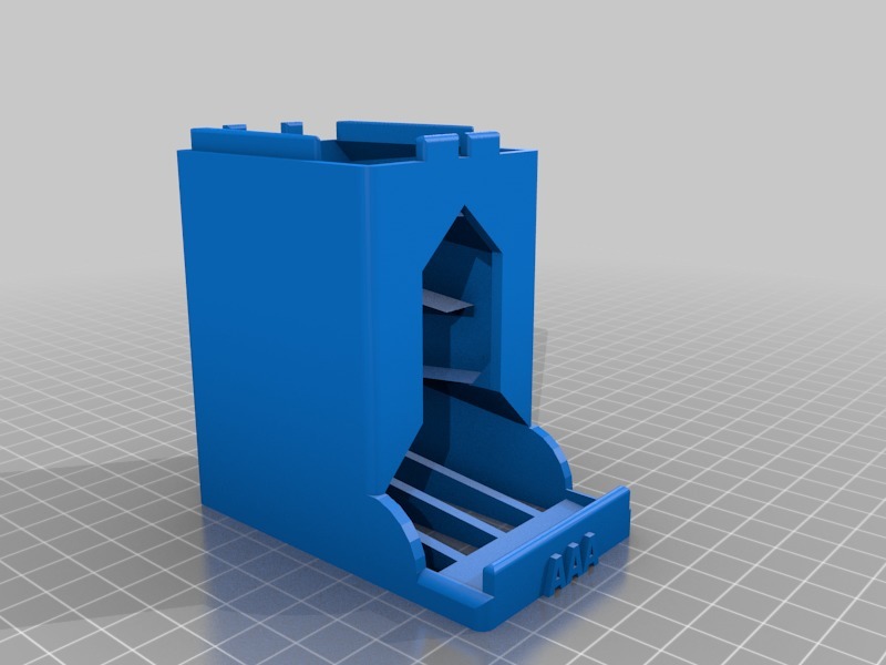 Battery Dispenser AAA V3 STACK-ABLE + LID (remix) by SmashD | Download ...