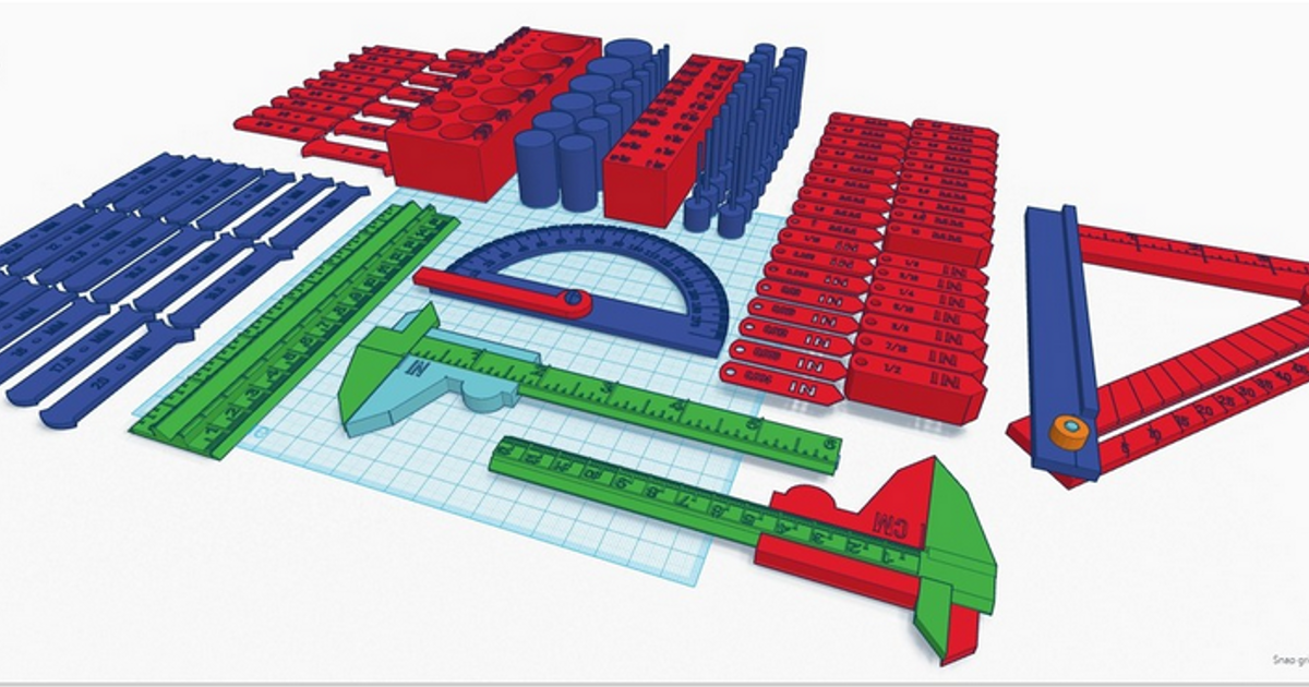 Printable Precision Measuring Tools by petrus2999, Download free STL  model