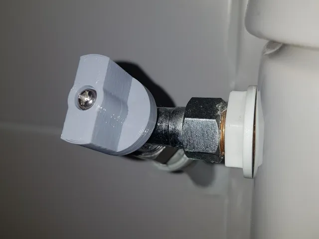 Replacement handle for WC 1/4 turn water valve