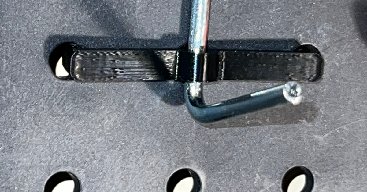 Pegboard Retention Clip by Handy Handcrafts Download free STL model