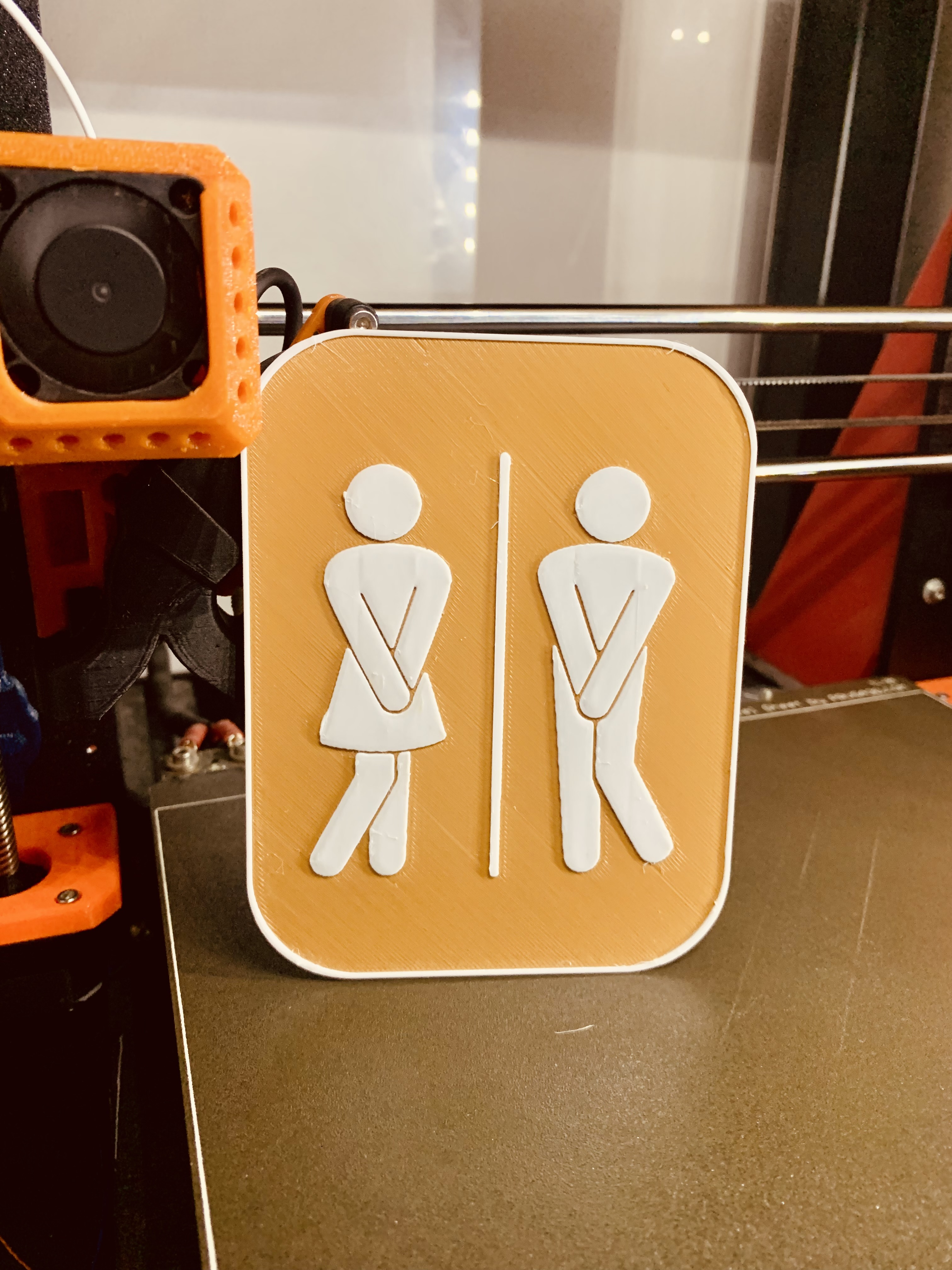 Toilet sign