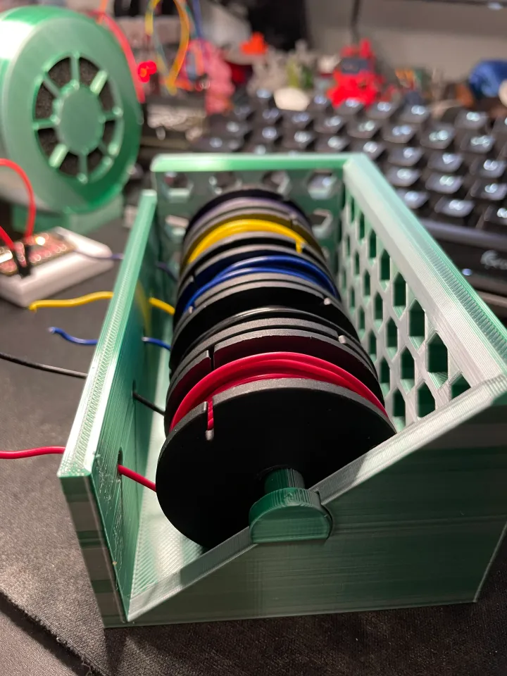 Wire spool holder