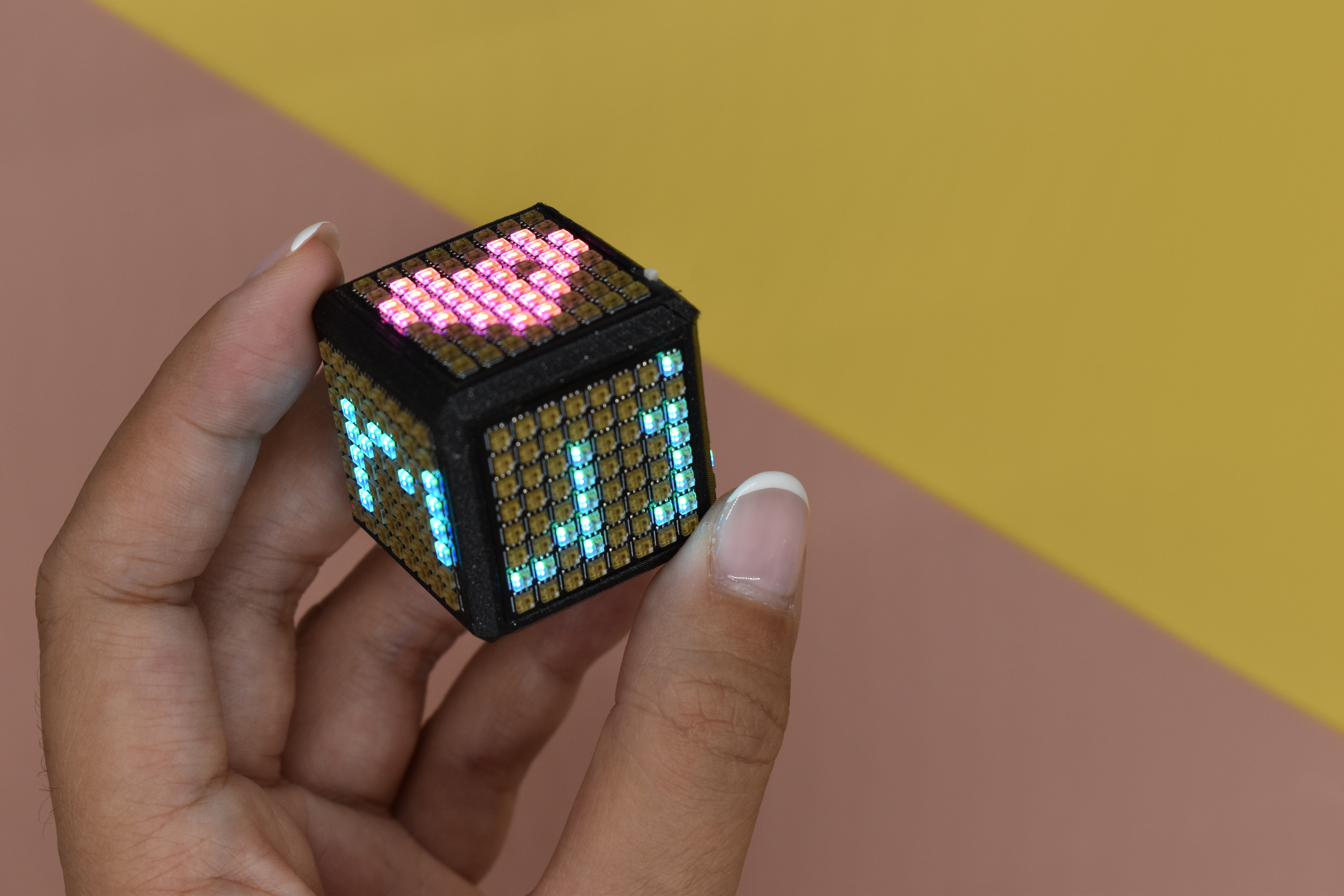 Tiny LED WiFi cube