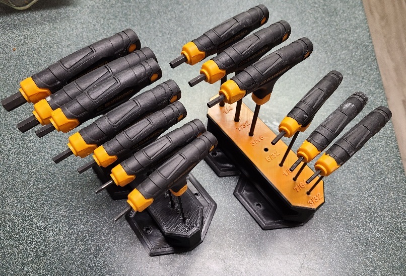 T-handle allen wrench stand