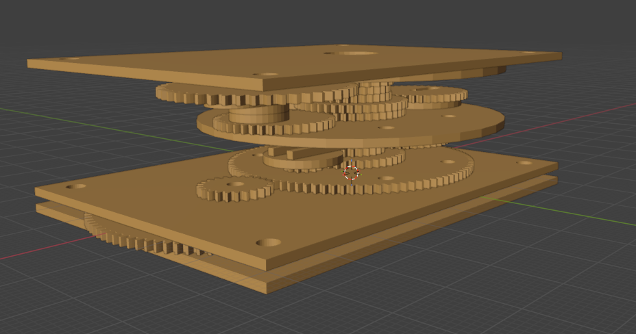 Wooden Antikythera-like mechanism