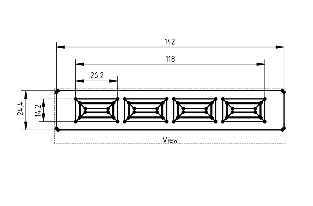 Composite decking end cap — miniatura 4