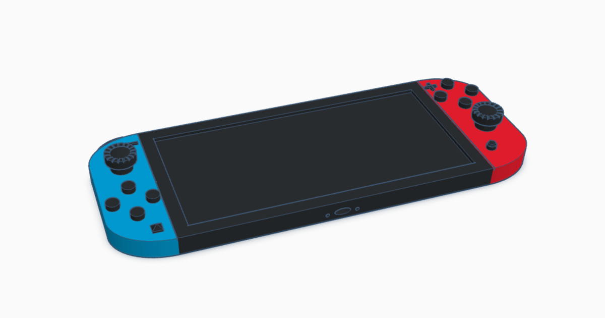Nintendo Switch Keychain V2.0 by AEJ 3D printing | Download free STL model | Printables.com - 3D model önizlemesi