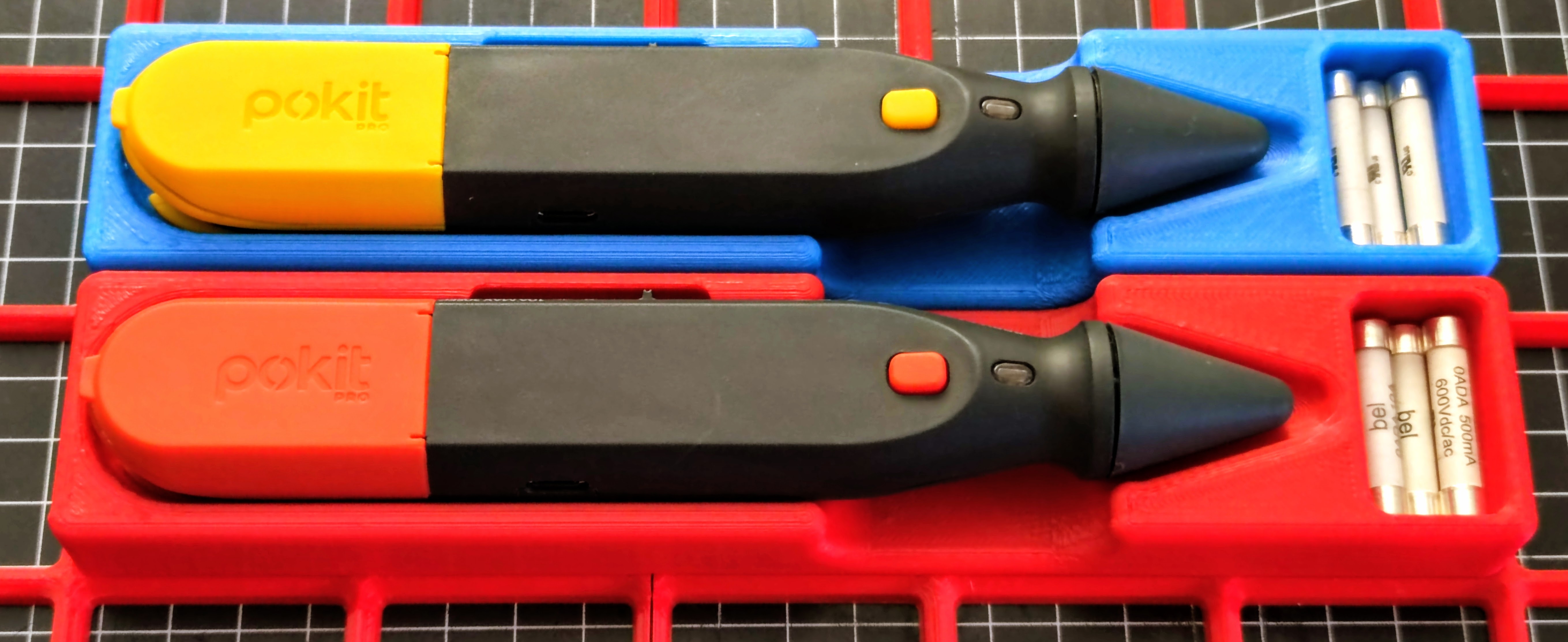 Gridfinity Holder for Pokit Pro All-in-One- Multimeter, Oszilloskop and Logger