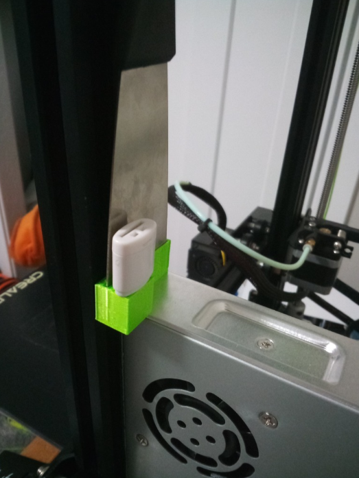 Scraper and Micro SD Adapter Holder for Ender 3 and 3 Pro