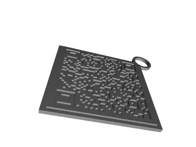 Rick Roll QR Keychain