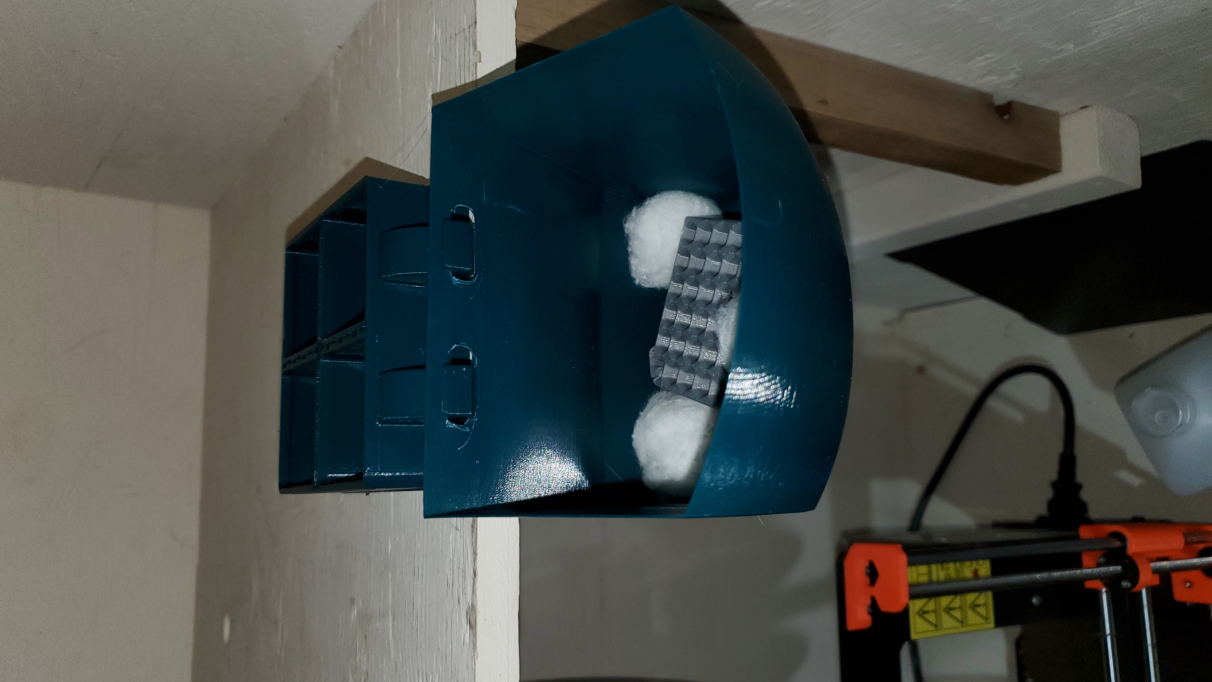 Gridfinity Mounted Hanging Trash Can - Scaled down 50%