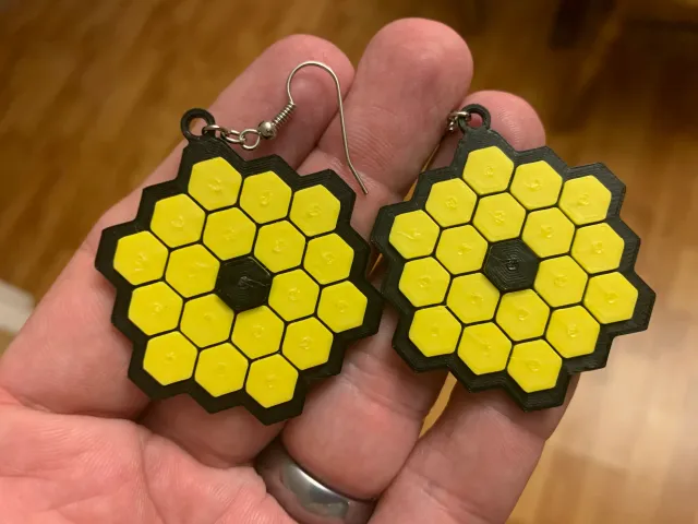 James Webb Space Telescope earrings