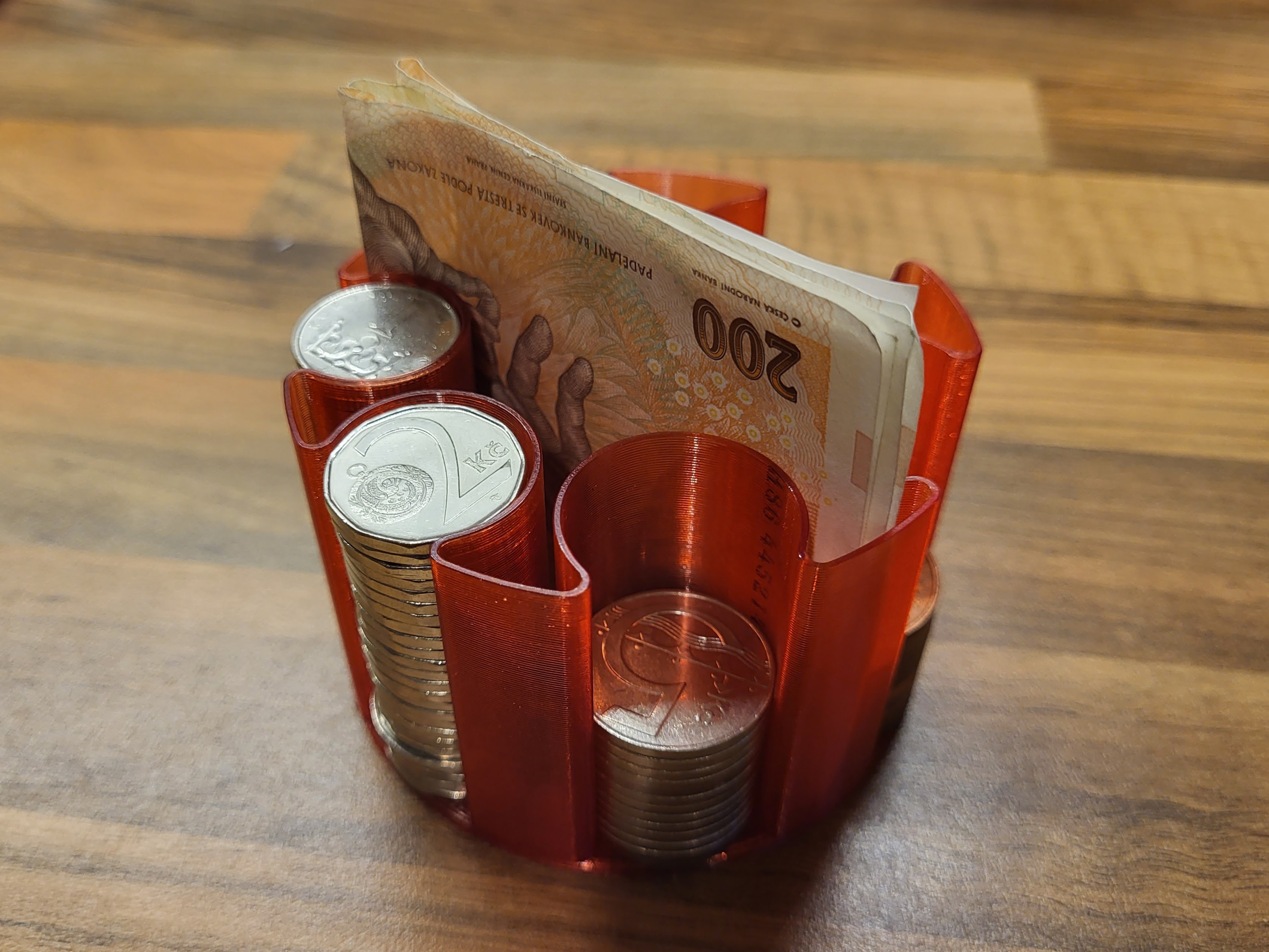 CZK Coins and Banknotes Organizer