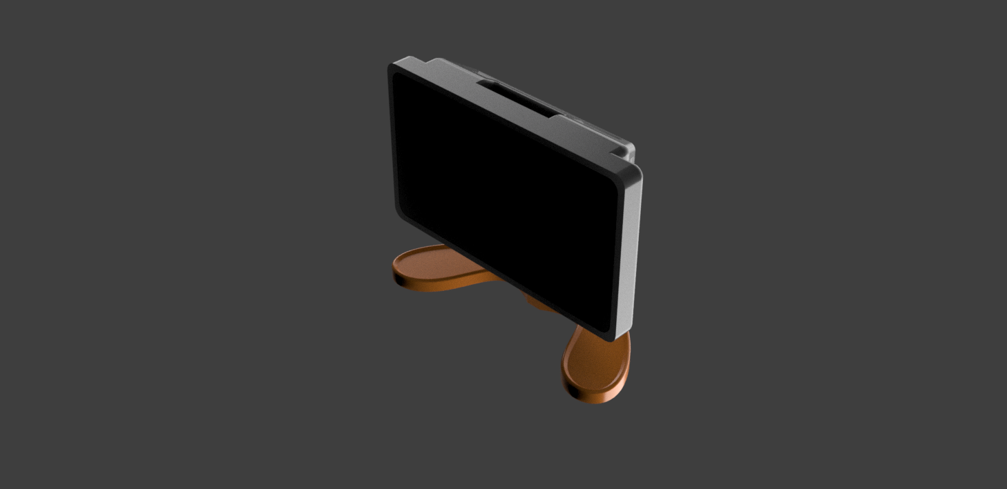 raspberry pi 7 inch touch screen 3d model