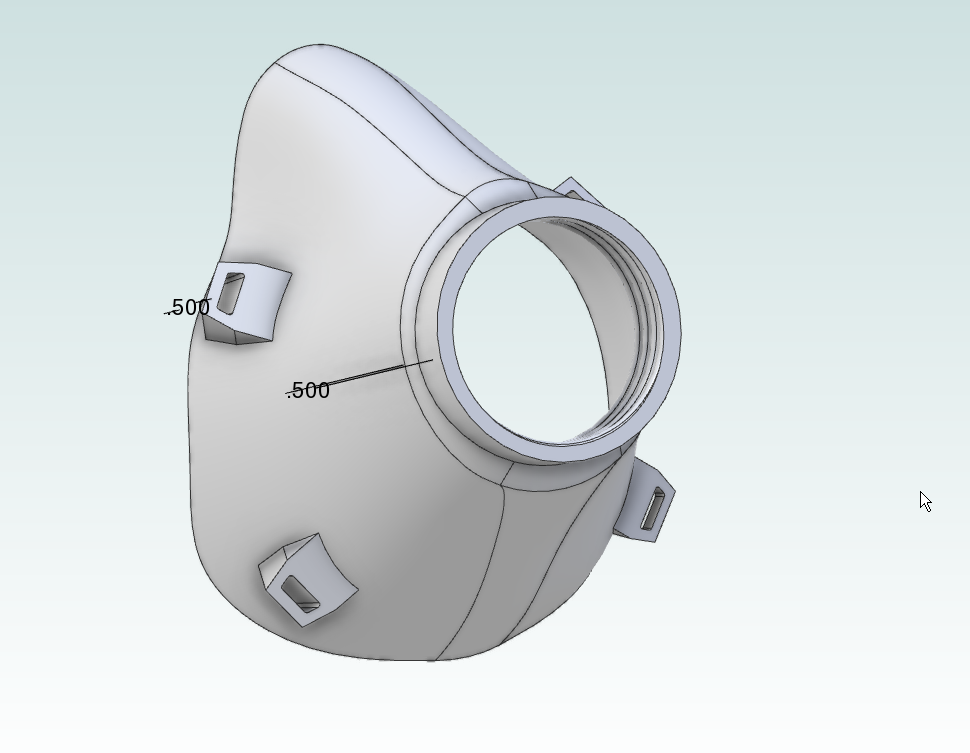 Open Source Modular Respirator Virus Mask NATO 40mm