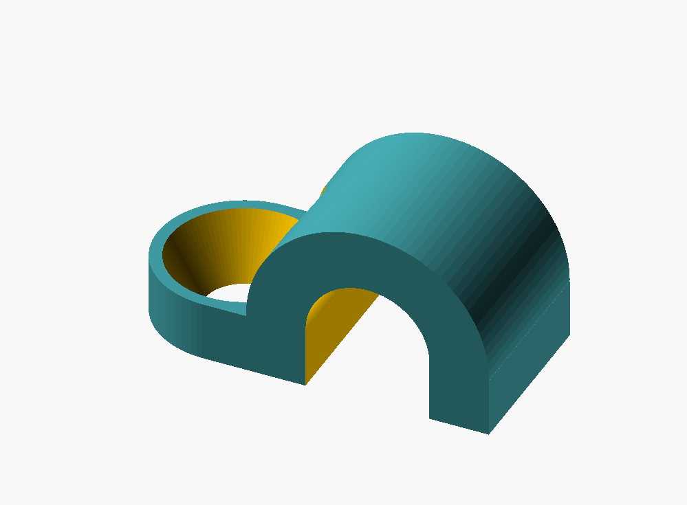 Držák kabelu (Cable Holder) - OpenSCAD parametrizable