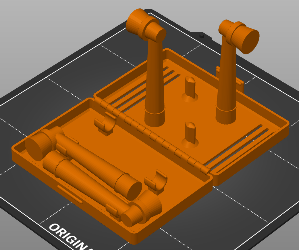 OralB Electric 2/4/6 Toothbrush Head Travel Case and Stand (PIP) by