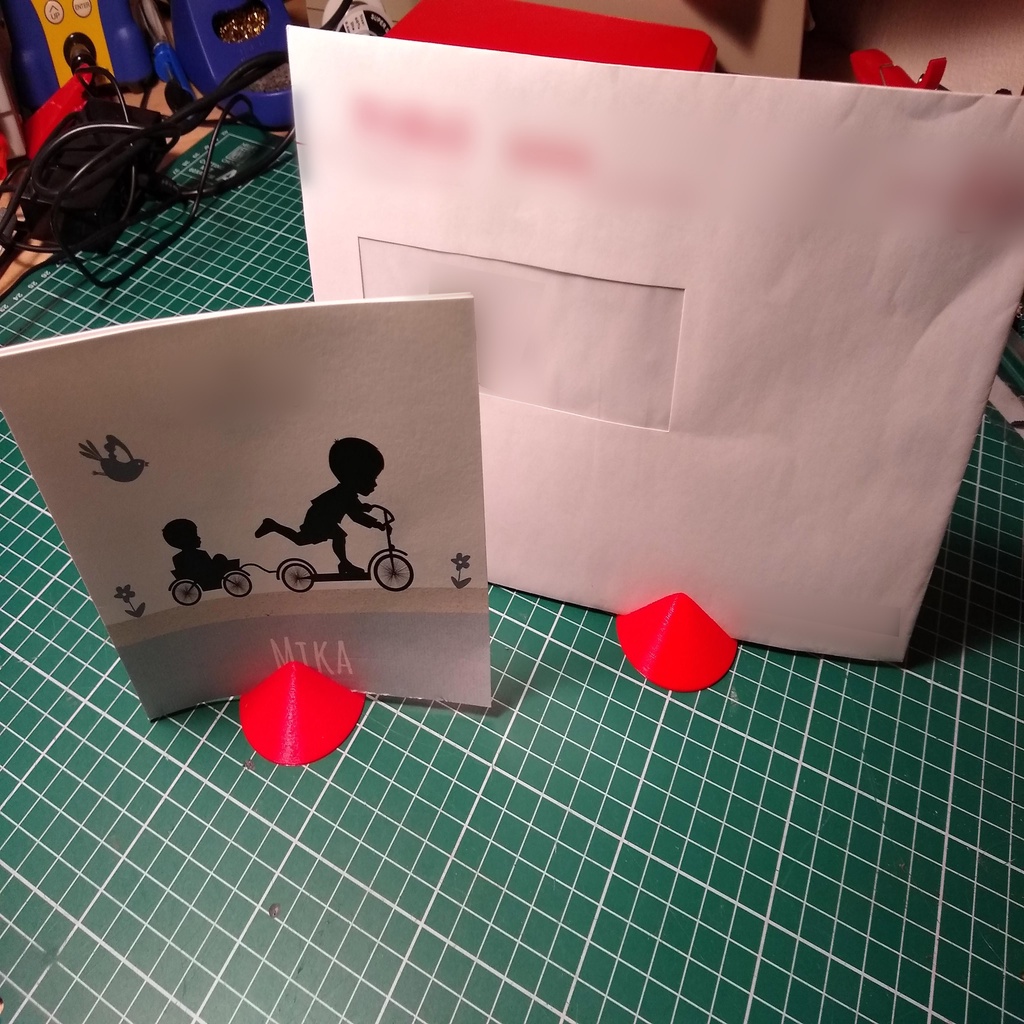 Card, letter, note, photo Stand, simple to print and use