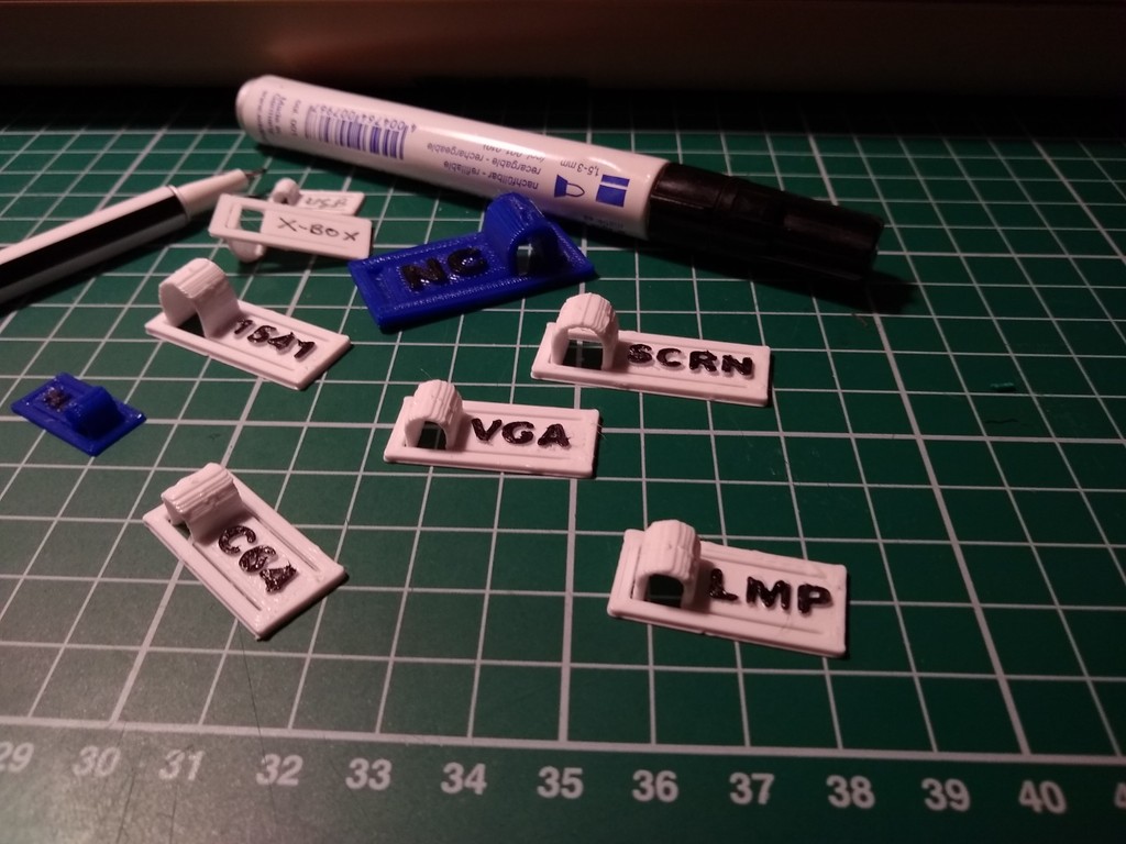 Cable-Label, customizable by Coat | Download free STL model ...