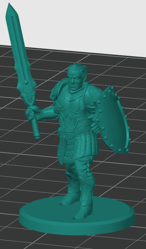 Elvish knight 3D model by Brennus