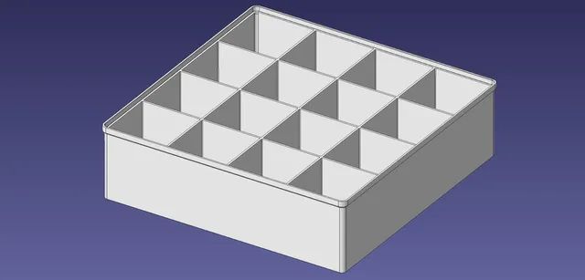 4x4 units, full height, 4x4 grid Stackable Insertbox