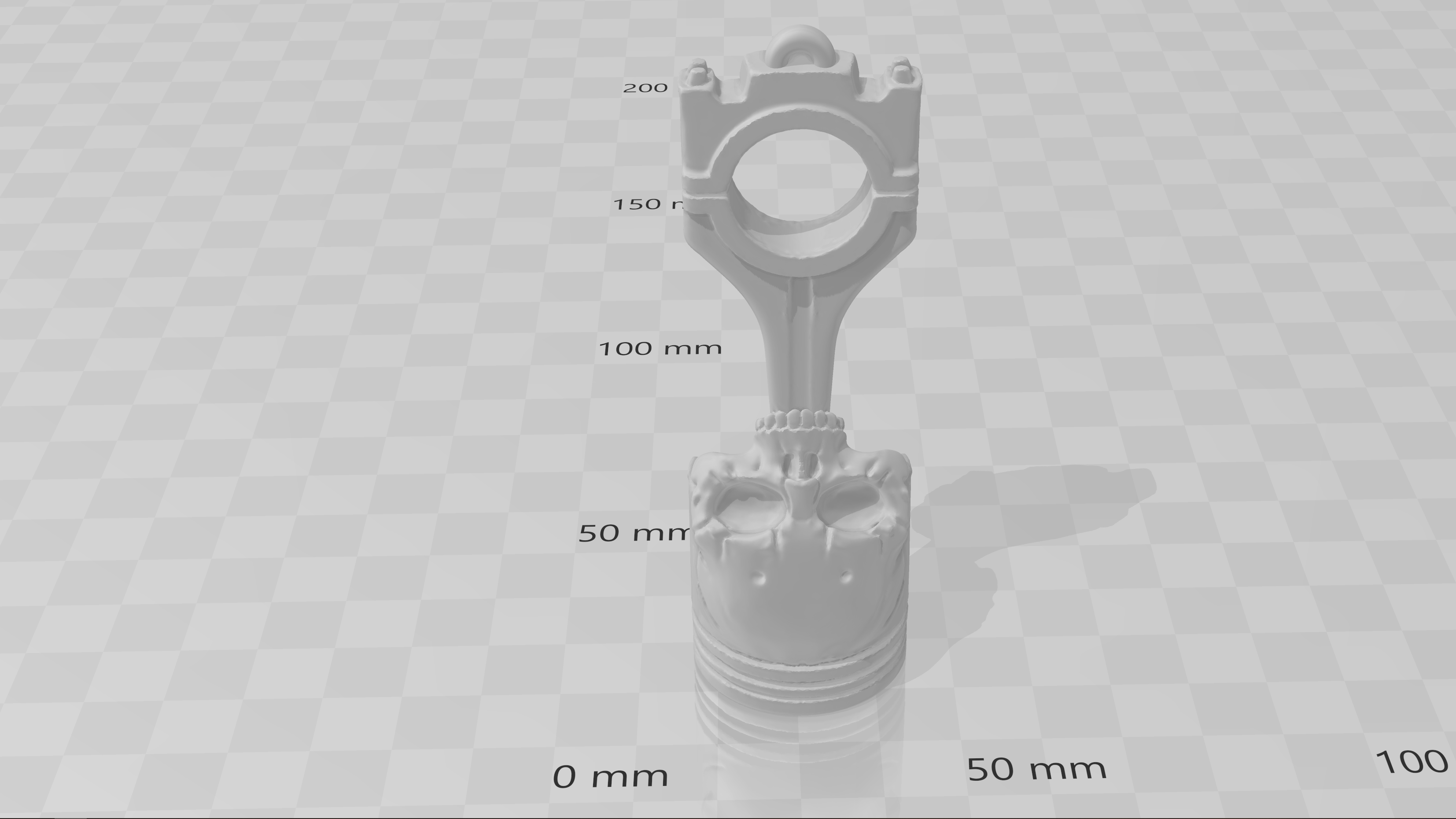 skullpiston keychain by thetroll Download free STL model
