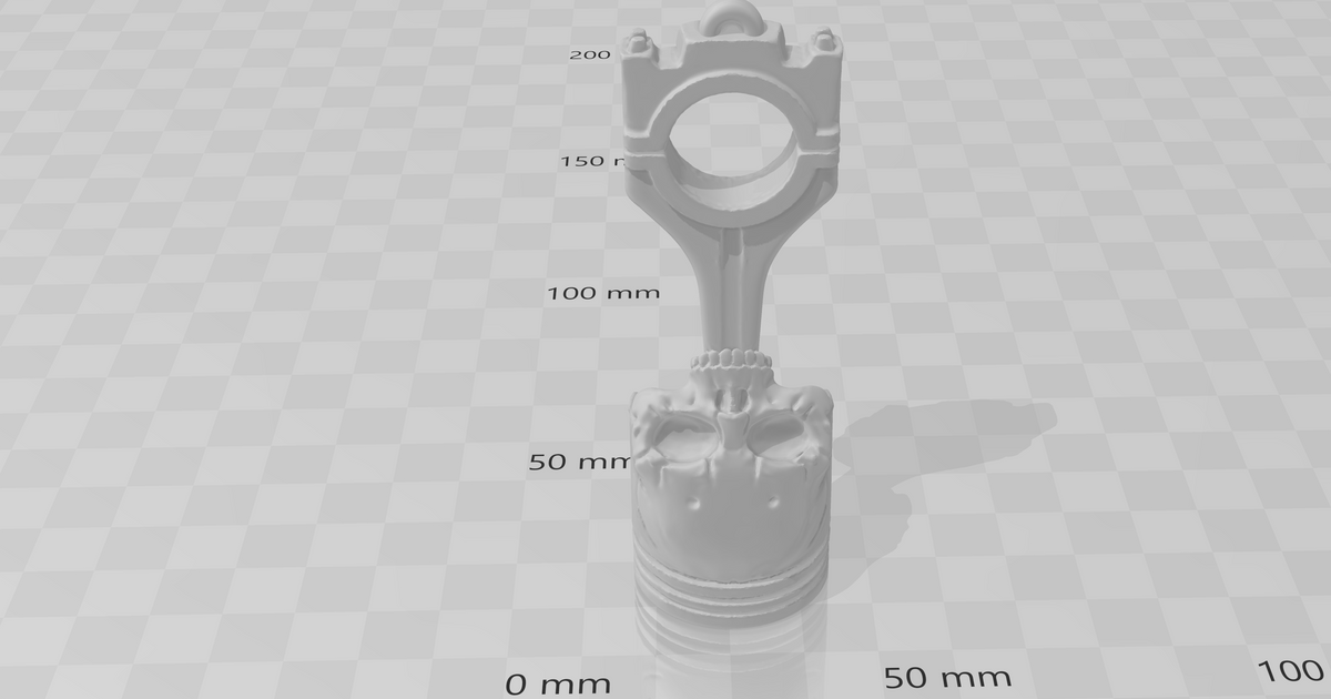 skullpiston keychain by thetroll Download free STL model