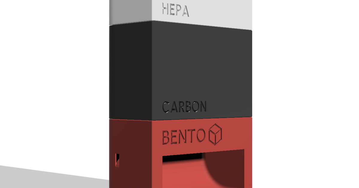 Bambu Lab X1C BentoBox Air filter by thrutheframe Download free STL