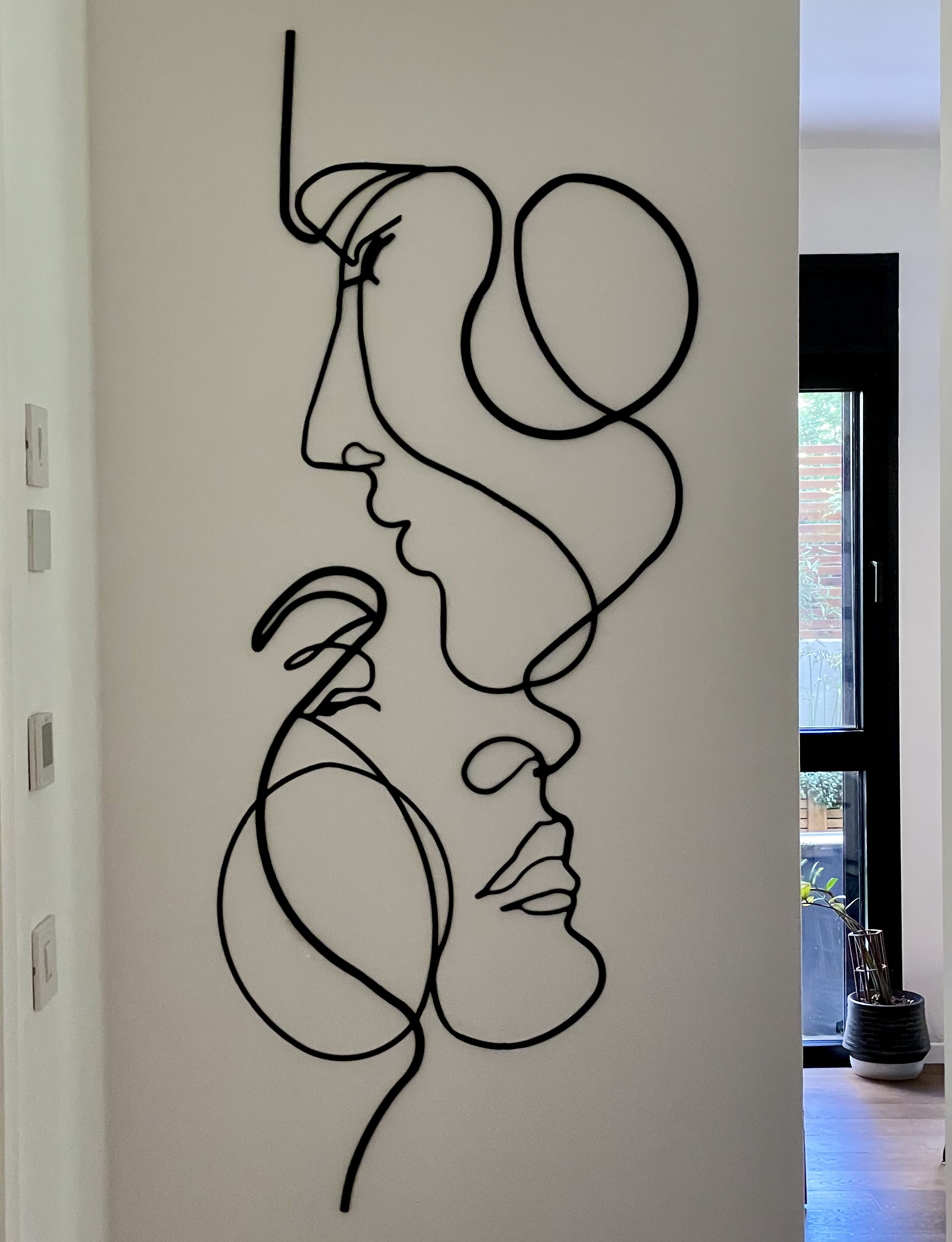 Wall Art Sculpture - Man & Woman
