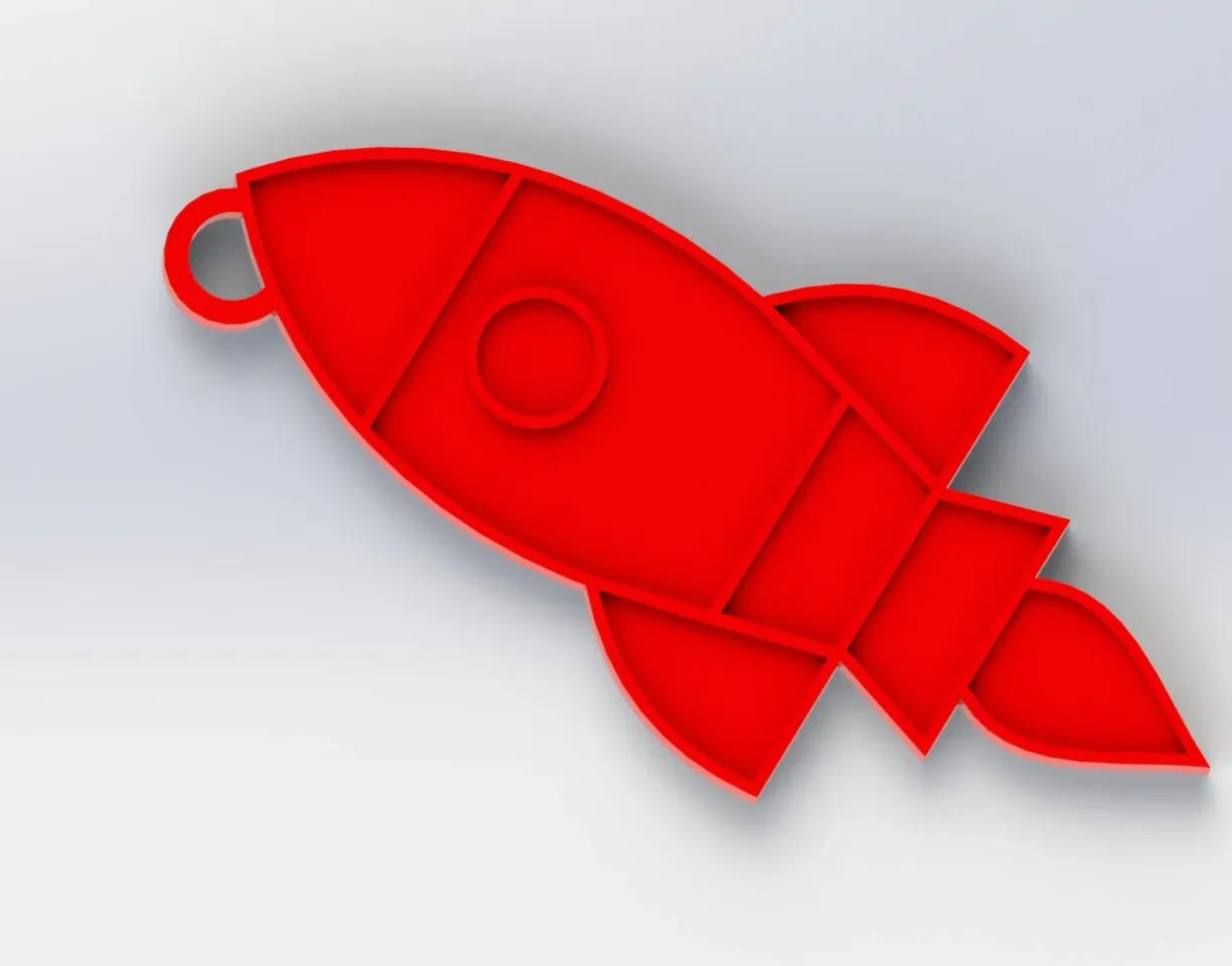 Rocket Keychain von GMB Kostenloses STL Modell herunterladen