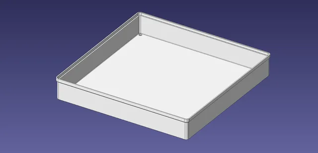 4x4 units, half height, 1x1 grid Stackable Insertbox