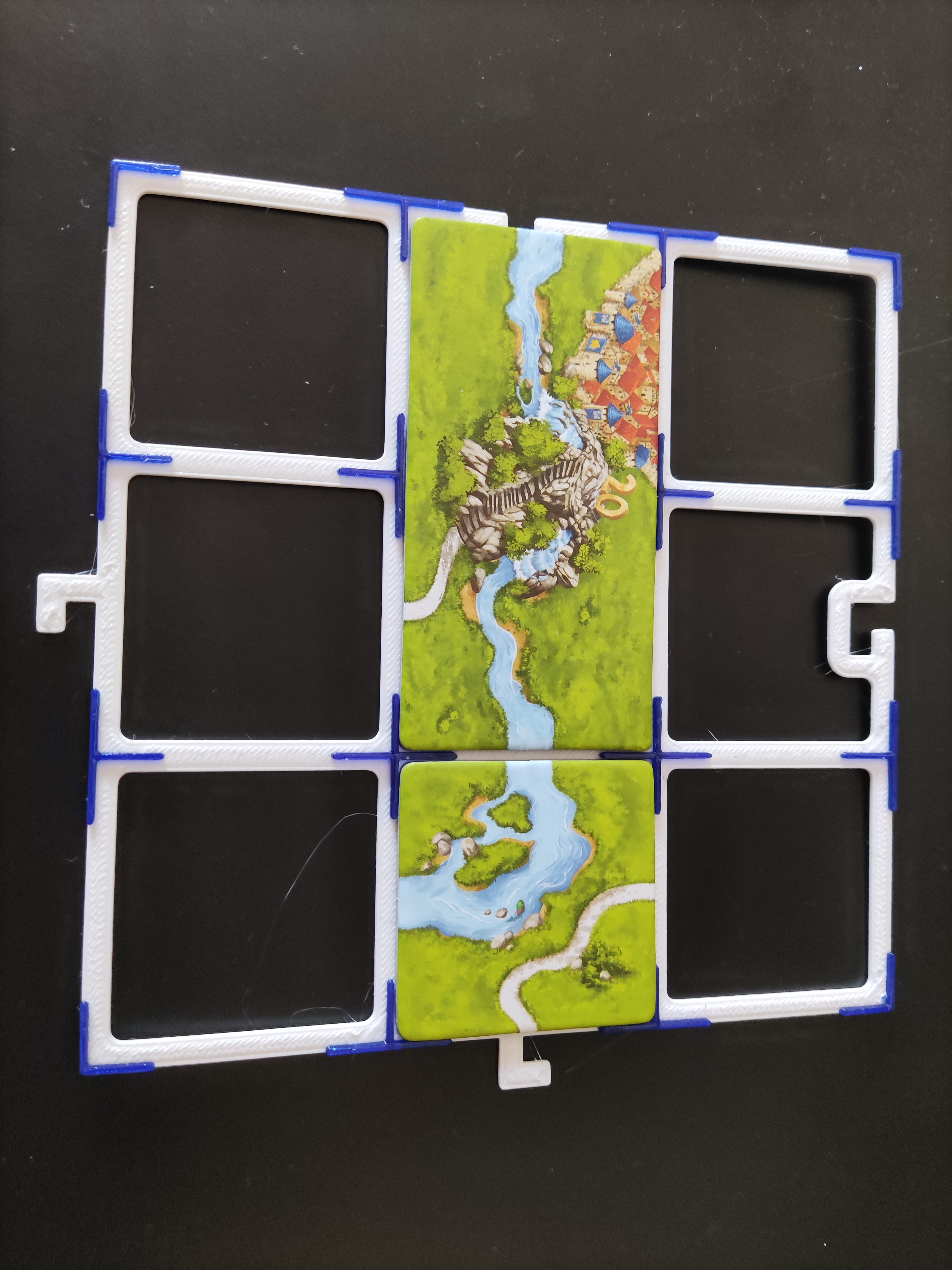 Carcassone Grid River double tile