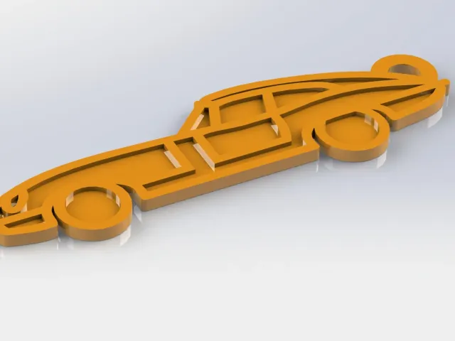 Vintege Car Keychain