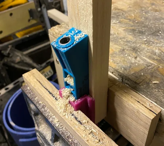 Katsu pocket outlet hole jig