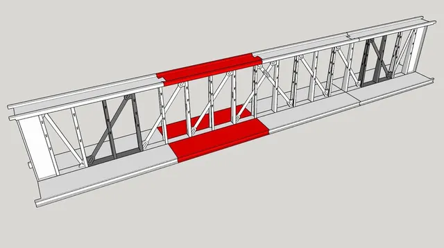 Top and Deck Extensions for Centerbeam flat car