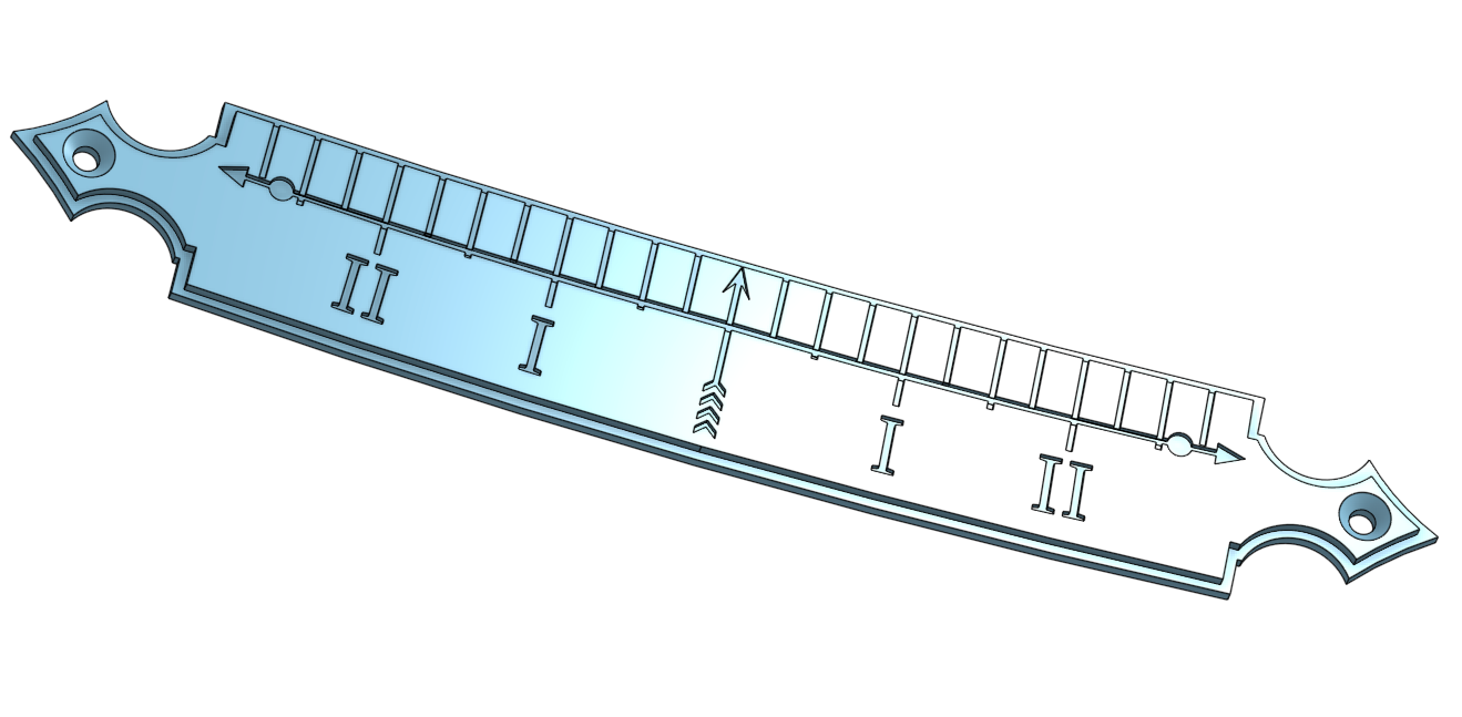 Beat Indicator Scale for Pendulum Clocks by Handy Handcrafts Download